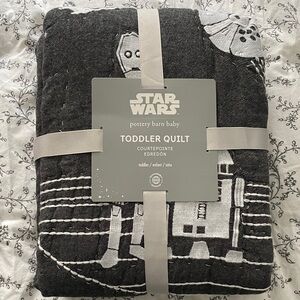 Pottery Barn Kids Star Wars Dark Gray Quilt